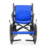 Lightweight Foldable Electric Wheelchair with Lithium Battery Power Chair - Blue