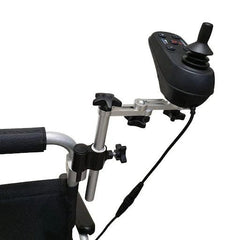 Support de manette de commande pour fauteuil roulant électrique pour soignant 