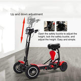 Mobility Scooter Cruiser City Hopper 3 Wheels 4 Wheel Scooter Medical ( BLACK )